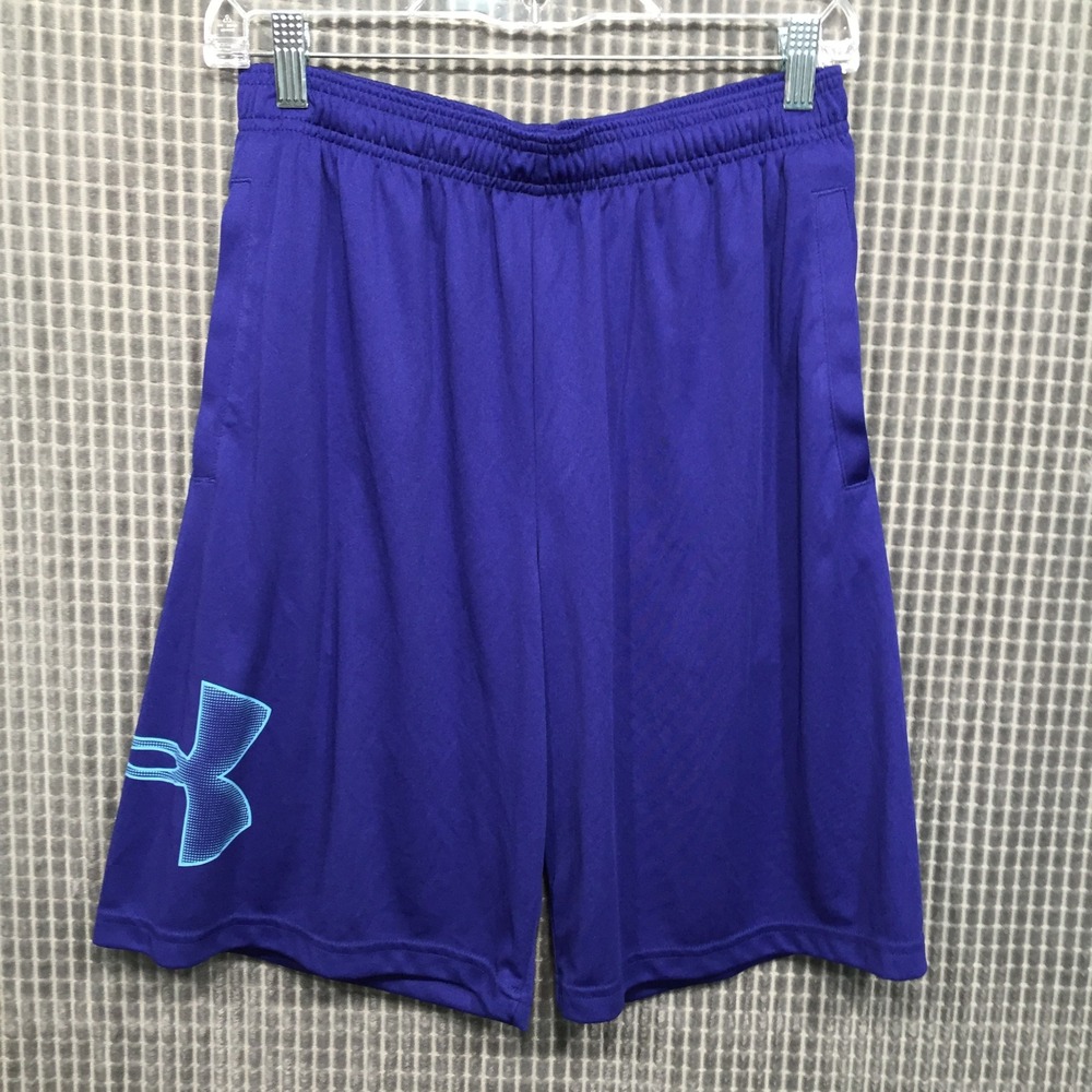Under Armour Mens Athletic Shorts Loose‎ Fit Logo Medium Purple
